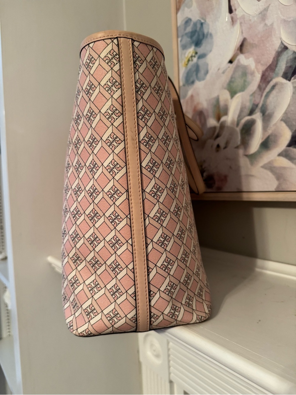 Tory Burch Geo Logo Tote Bag-Large - Picture 5 of 15
